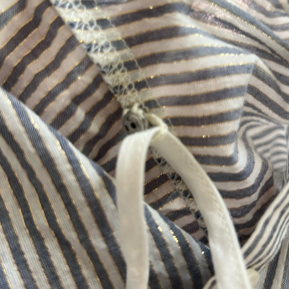 NWT Gap Striped Gray Midi Dress Size Small - Picture 8 of 10